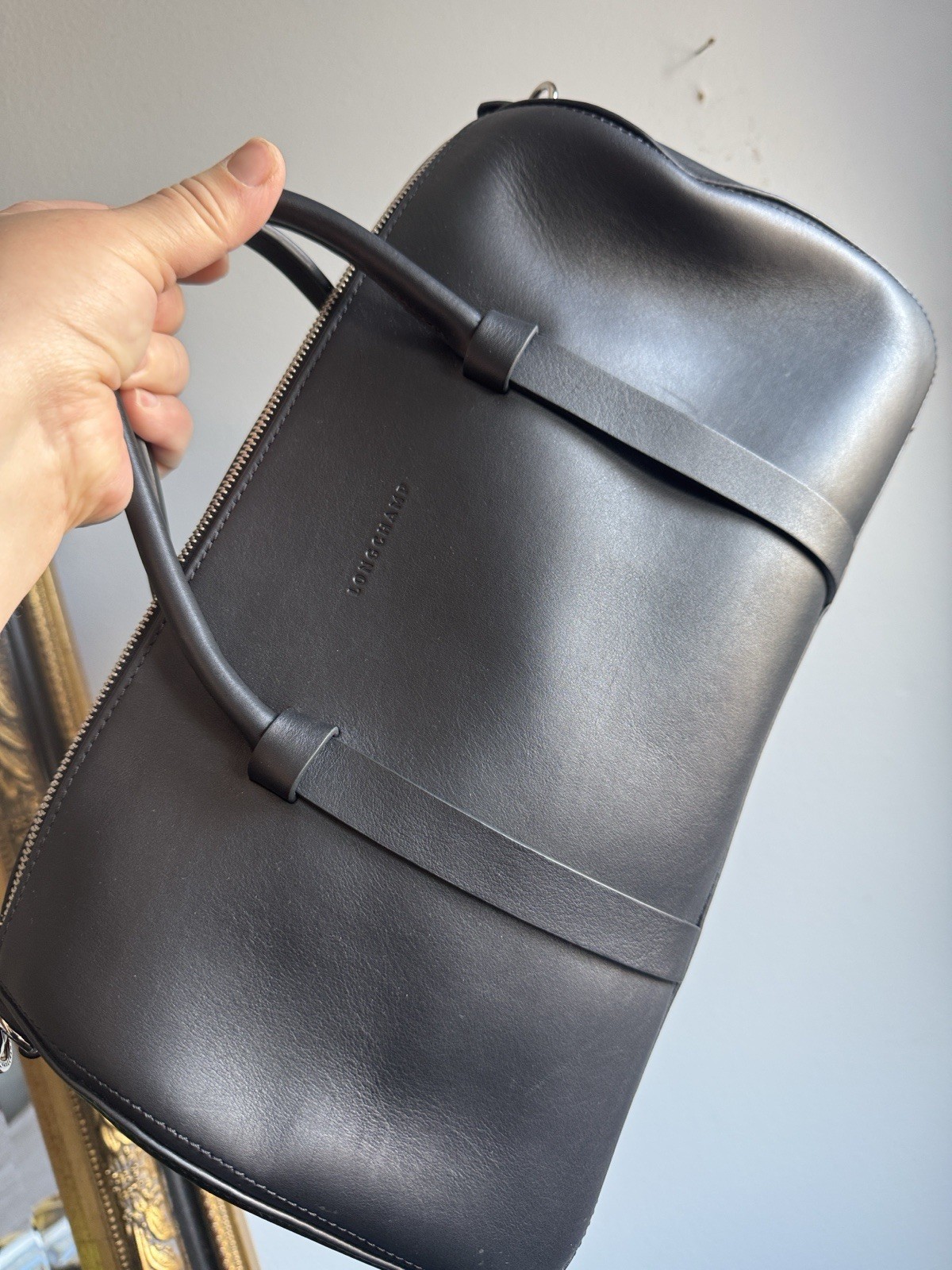 Longchamp DAYLONG L HANDBAG Black - Leather Size L Women's $1310 image 5