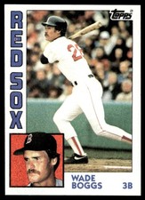 1984 Topps Card Baseball Wade Boggs Boston Red Sox #30 NM