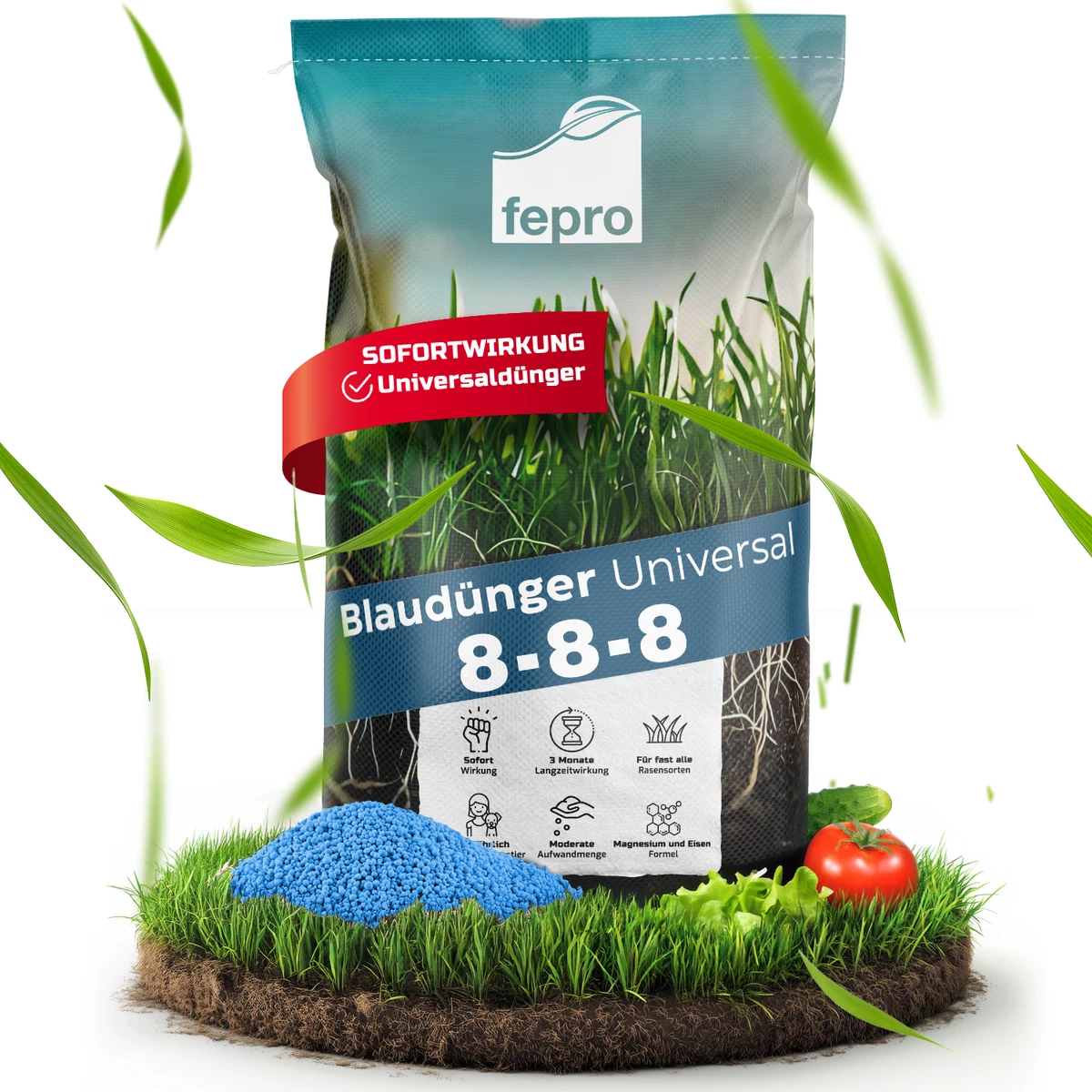 Rasendnger ECO 25 Kg  Fr Sattgrnen, Dichten Rasen Im Frhjahr, Sommer &  Herbst | NPK Dnger