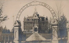 LP66 Kingston New Hampshire Sanborn Seminary 1906 RPPC Postcard