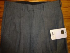 NEW MEN'S FARAH GRAY PLEATED DRESS PANTS SIZE 30 X 31.5