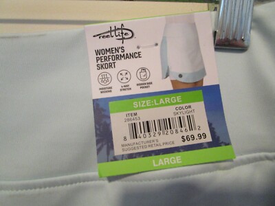 to Reel Life Womens Performance Skort Activewear Blue Size Large | eBay