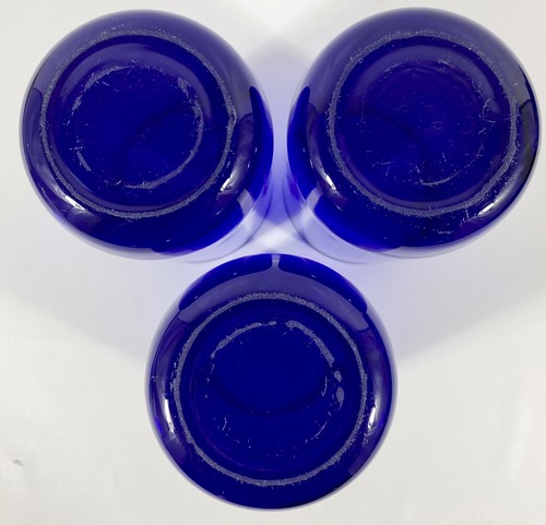 Libbey Metropolitan COBALT Blue ROUND Bottom Highball Tumbler Glass 16 oz. Vtg - Picture 11 of 11