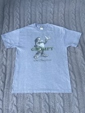 Walt Disney World Vintage Grumpy Snow White Seven Dwarfs TShirt L Gray