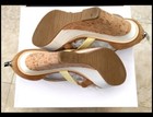 NEW CALVIN KLEIN LEATHER SUEDE WEDGE SANDAL SHOES ORIG CK BOX SIZE 8 ORIG$329 — photo 3