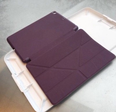 Apple iPad Mini 1/2/3 Purple Full Protection Smart Cover w/ Auto Sleep/Wake
