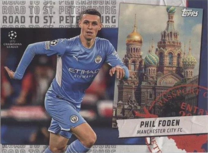 Topps Chrome UCL Phil Foden #FS-PF Trading Card 2020-21 for sale