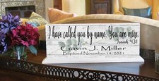 Baptism Gift - Personalized I Have Called You By Name for Boys or Girls