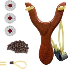 Hunting Catapult Toy Slingshot for Kids/Children/Adult, Solid Wooden Outdoor Sli