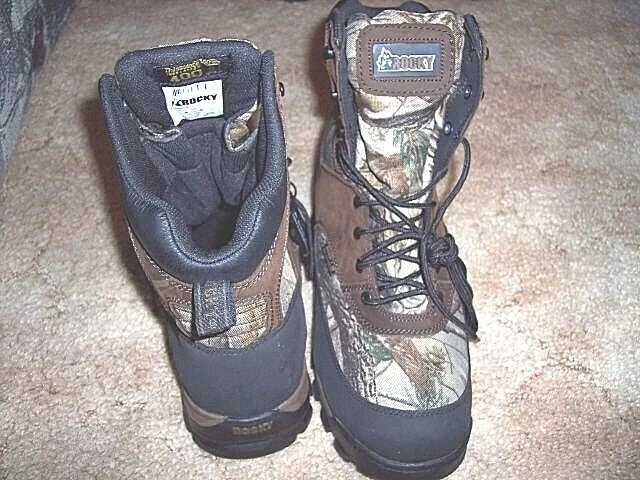 Mens 12 R Rocky Boots Realtree Camo Boots Insulated 400 G Hunting Water Proof  - Image 4 of 4