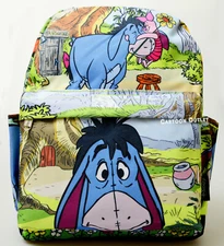 Disney Eeyore Ladies 12" Backpack Purse Piglet Tigger Winnie The Pooh Travel Bag