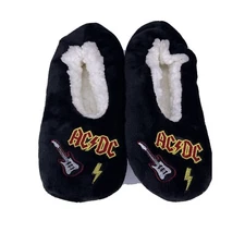 AC/DC Slipper Fuzzy Babba Socks with Grippers  Size Small/Medium