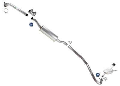 Extension Pipe Resonator Muffler Exhaust Fits Honda Civic Sedan 2016-2021 2.0L