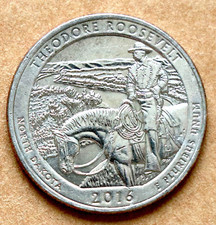 2016 D Theodore Roosevelt North Dakota America the Beautiful quarter