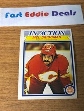 O-PEE-CHEE NHL HOCKEY 1982-83 MEL BRIDGMAN IN ACTION CARD 40 CALGARY FLAMES