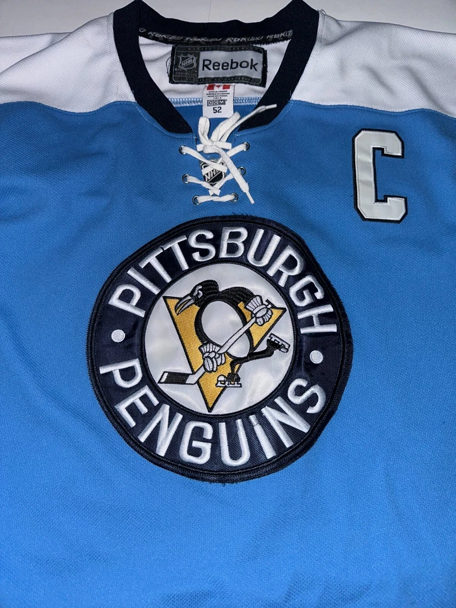 Reebok, Shirts, Sidney Crosby Pittsburgh Penguins Jersey Light Blue Small  Reebok