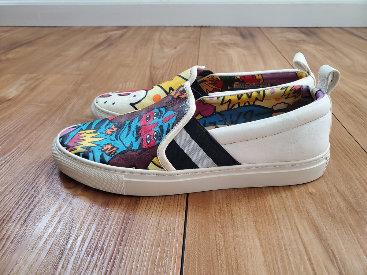 2017 Bally X Swizz Beats Womens Henrika Leather Slip On  display picture 2