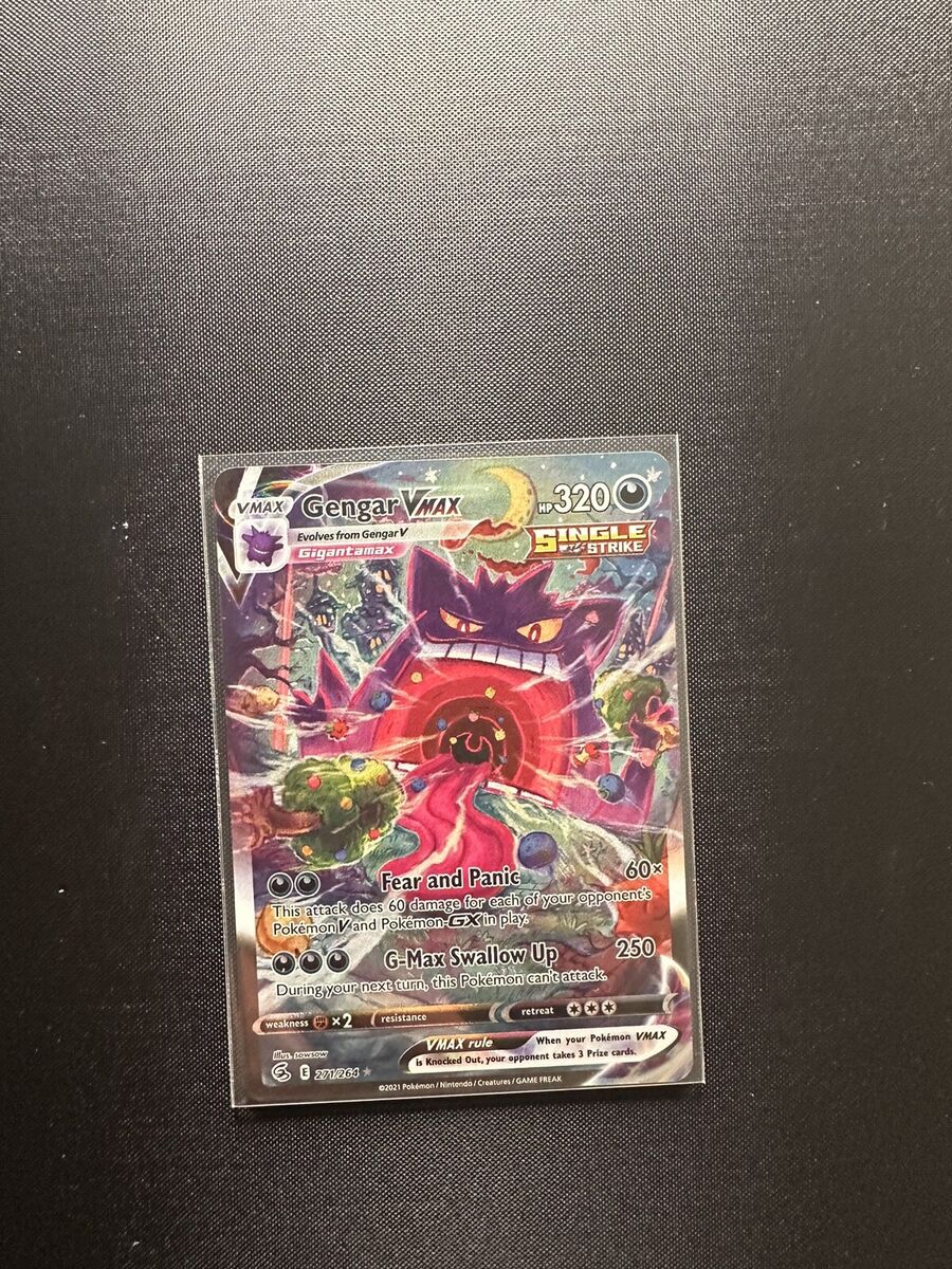 Gengar VMAX Fusion Strike 271/264 Holo Secret Rare | eBay Gengar VMAX Fusion Strike 271/264 Holo Secret Rare | eBay