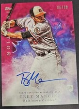 2017 Topps Inception Autograph Red Trey Mancini RC #85/99 Orioles Astros Cubs