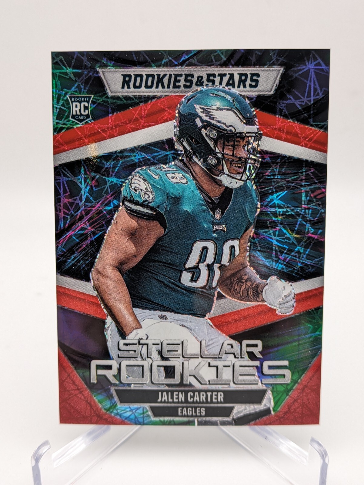 💥2023 Jalen Carter Panini Rookies & Stars Stellar Rookies Longevity Prizm #SR-8