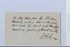 John L Sullivan Hand Written Signed Autographed Letter Envelope PSA/DNA