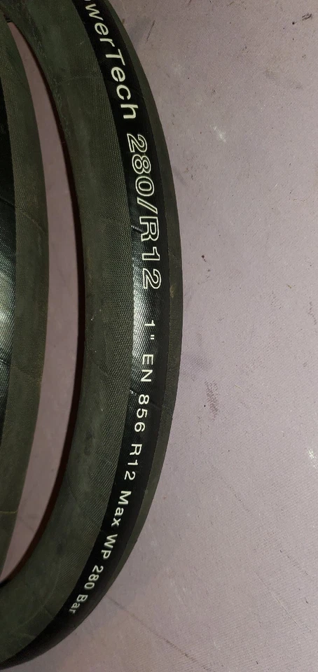 1" Specma PowerTech 84" Length 280/R12  4000PSI (280 Bar) MAX WP HYDRAULIC HOSE  - Image 4 of 4