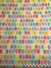 Vinyl Easter Egg Tablecloth Multicolor Rectangular 60" 100 Bright