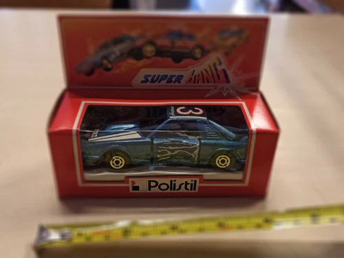 Polistil Super Bang Stunt Cars Crash'em Race Car Blue No.3 '80 HK 1/40