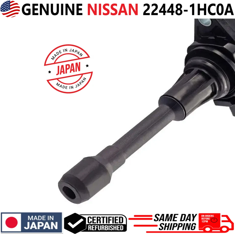 正品 x4 点火线圈适用于 2012 - 2019 年日产 Versa & Versa Note,22448-1HC0A — 第 3/4 张图片