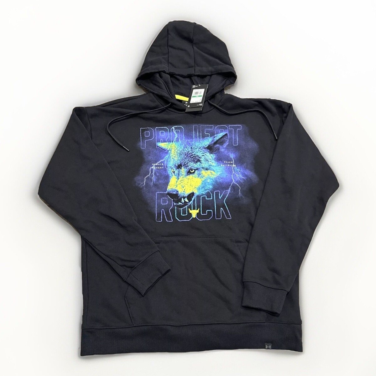 トップス Project Rock Tiger Graphic Hoodie XL Under Armour Project Rock Hoodie Mens Large Heavyweight