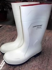 Dunlop Stiefel, Metzgerstiefel, Fleischerstiefel, Weiß, ohne Stahlkappe