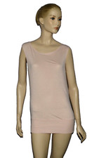 JAMES PERSE SIZE 3 L LARGE PINK SLEEVELESS TUNIC BLOUSE DRESS MADE IN USA