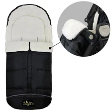 Universal Stroller Footmuff Black Sleeping Bag fits BUGABOO, GRACO, BOB
