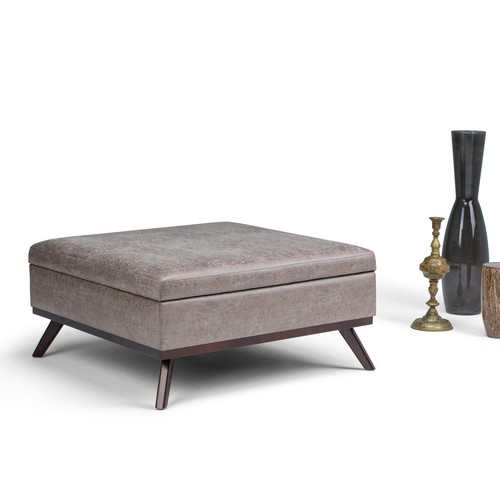 Owen Square Coffee Table Storage Ottoman - Picture 77 of 120