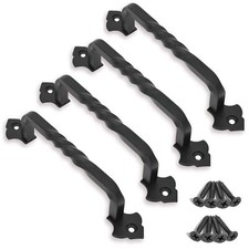 4 Pack Barn Door Pull Handle Hardware Wooden Gate Shed Cabinet Door 5"