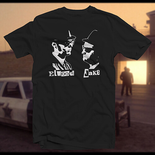 Elwood & Jake Blues COTTON T-SHIRT R&B Blues Brothers Belushi Aykroyd Fisher - Picture 5 of 9