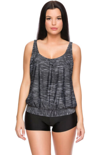 G) FIGURUMSPIELENDER DAMEN OVERSIZE TANKINI BIKINISLIP ODER HOTPANTS GR 38-66 - Bild 6 von 27