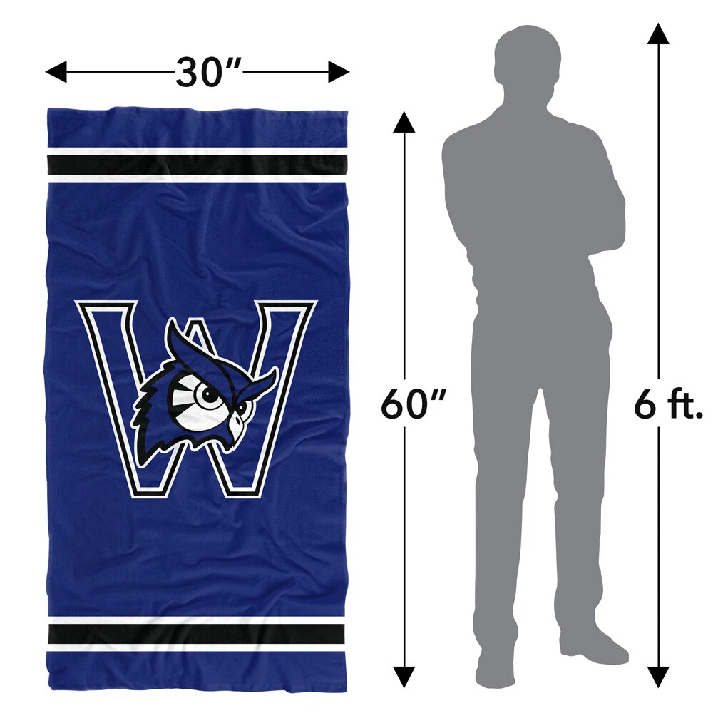 Westfield State University Beach Towel/Bath Towel, 30"x60" Stripes