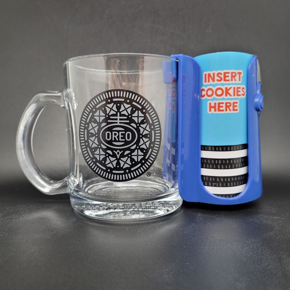 Oreo Ultimate Dunk Glass Mug W/Removable Cookie Holder No Tongs