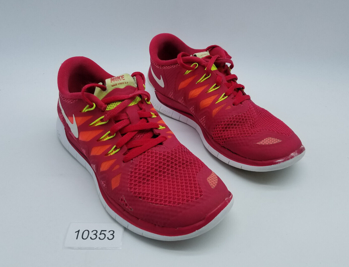 Nike Free 5.0 Women's Size 7.5 Running Shoes Red Volt | eBay