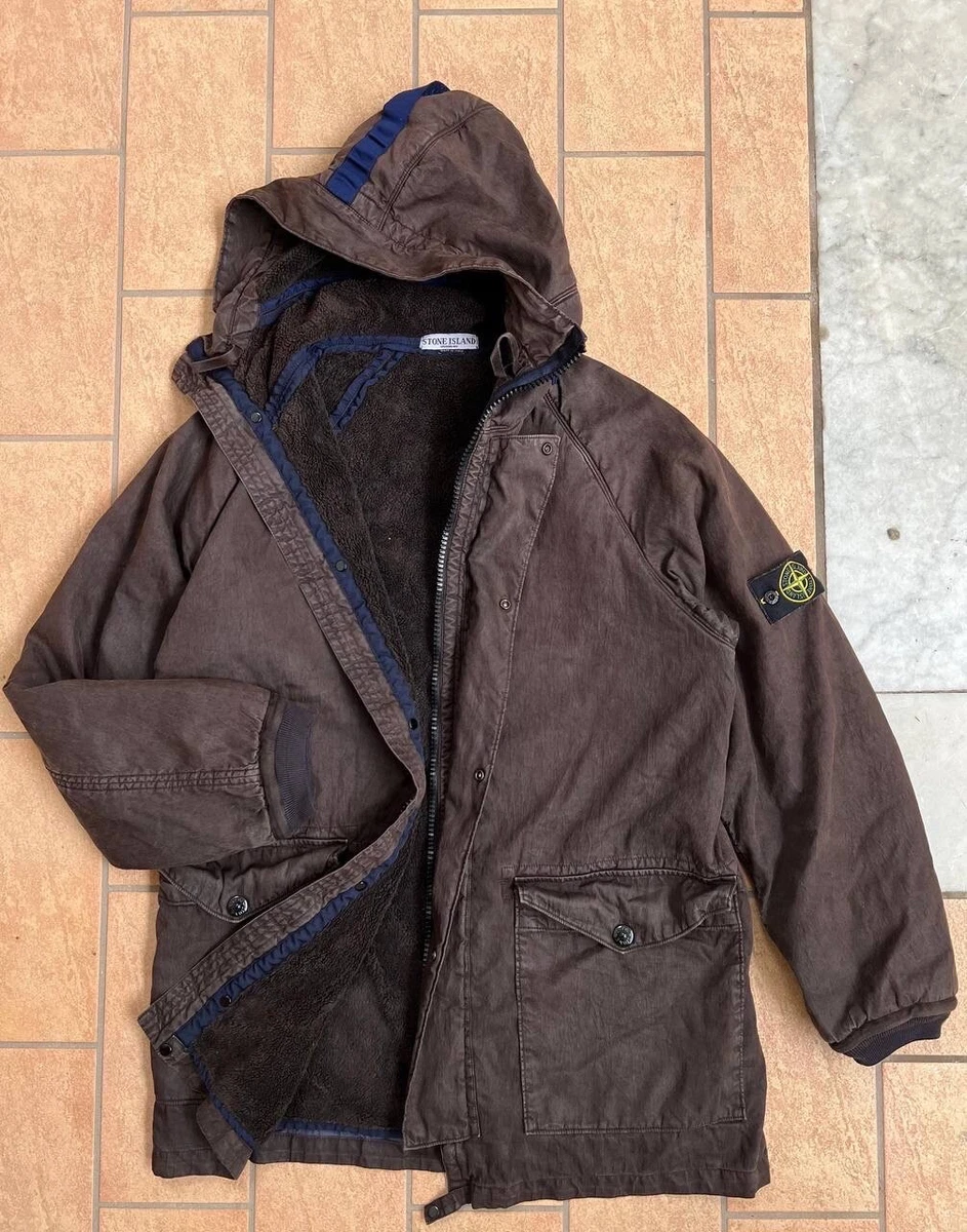 Rare Vintage Stone Island Mens Lined Brown Jacket 2005 - XL