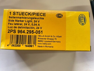 2ps 964 295-051 HELLA Side Marker Light 24 V for sale online | eBay