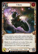 1x T-Bone RED - NM - Everfest -  Flesh and Blood Rare