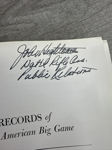 1968 Records of North American Big Game (1964 Edition) HC Book - Picture 3 of 10