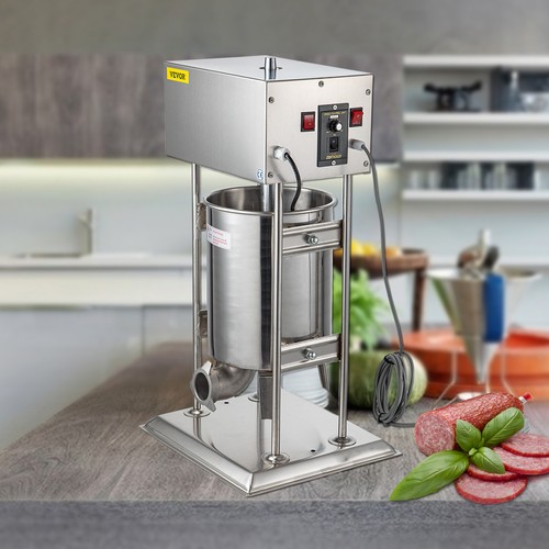 VEVOR 10L Electric Sausage Stuffer 2 Speed Stainless Steel Meat Filler