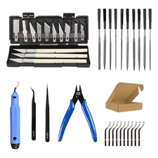 3D Printer Tool Kit Carving Knife Cleaning Needle Tweezers Plier Scraper