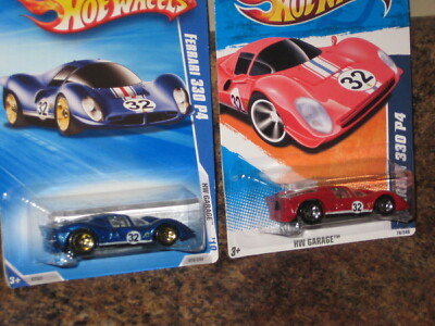 Hot Wheels Nice Lot of 3 1967 Ferrari 330 P4 Variation Red Blue