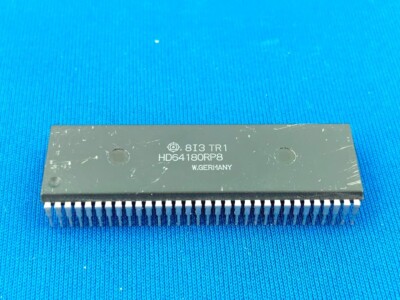 1 x HD64180RP8 Hitachi 64180 ORIGINAL PDIP-64 8-Bit Microprocessor IC ...