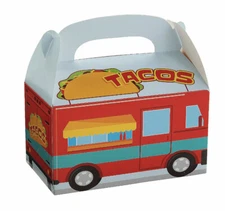 2 x Oriental Trading Taco Truck Treat Box, Party Supplies, 12 Pieces