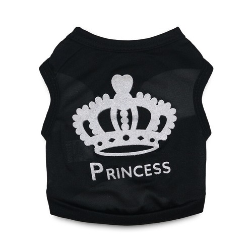 Princess Dog T-Shirt Dog Shirt Dog Vest Puppy Shirts Cat Top Tee Puppy Clothing - 第 9/10 張圖片